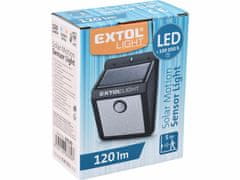 Extol Light Svietidlo LED solárne s pohybovým senzorom, 16xLED, 120 lm, IPX4, EXTOL LIGHT