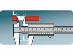 Extol Premium Meradlo posuvné kovové, 0-150mm, plastové puzdro, EXTOL PREMIUM