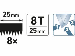 Extol Premium Pílka na konáre, 425mm / 270mm, EXTOL PREMIUM