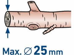 Extol Craft Nožnice na konáre akumulátorová bezuhlíkové, 20V, bez aku a nabijačky, max. 25mm, EXTOL CRAFT