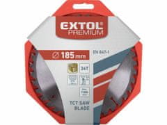 Extol Premium Kotúč pílový s SK plátkami, Ø185x3,2x20mm, 36z, EXTOL PREMIUM