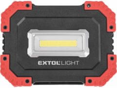 Extol Light Svietidlo LED nabíjateľné, 10W, 1000lm, 3,7V/4,4Ah Li-ion, 380g, EXTOL LIGHT