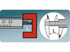 Extol Premium Meradlo posuvné kovové, 0-200mm, EXTOL PREMIUM