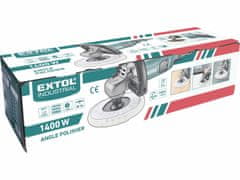 Extol Industrial Leštička uhlová, príkon 1400W, priemer 180mm/M14, 900-3800ot/min, EXTOL INDUSTRIAL