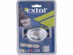 Extol Craft Lampa čelovka, 8x LED, 3 stupne svietivosti, EXTOL CRAFT