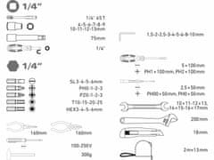 Extol Craft Sada ručného náradia v kufríku, 59-dielna