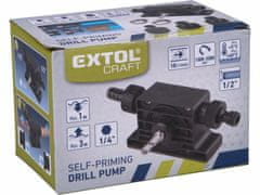 Extol Craft Čerpadlo na vŕtačku pre 1/2" hadicu, max. 18l/min., hriadeľ 8mm