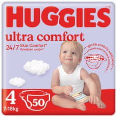 Huggies HUGGIES Plienky jednorazové Little Movers 4 (7-18 kg) 50 ks