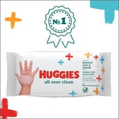 Huggies HUGGIES Single All Over Clean Obrúsky vlhčené 56 ks