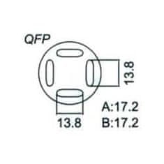 HADEX Nadstavec na vyfúkavačku QFP 13,8x13,8mm