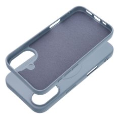 MobilMajak Obal / kryt na Apple iPhone 16 svetlo modré - SILICONE MAG COVER