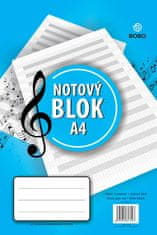 Notový blok A4, 25 listov