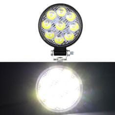 Verk  12248 Pracovné svetlo okrúhle 9 LED, 27W