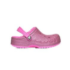 Crocs Dreváky ružová 33 EU Baya Lined Glitter Clog K