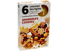 Čajové 6ks Grandmas cookies vonné sviečky