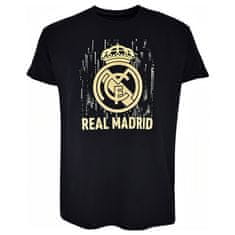 FAN SHOP SLOVAKIA Tričko Real Madrid FC, čierne, bavlnené | S