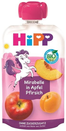 HiPP BIO is Jablko, Broskyňa, Mirabelka (12m +) 100 g