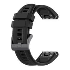 BStrap Silicone Carson remienok na Garmin Fenix 5s / 5s Plus / 6s / 6s Pro / 7s / 8 43mm, black