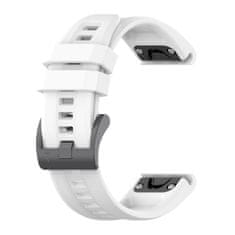 BStrap Silicone Carson remienok na Garmin Fenix 5x / 5x Plus / 6x / 6x Pro / 7x / 8 51mm, white