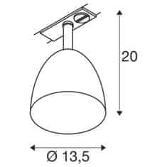 SLV BIG WHITE (SLV) PARA CONE 14 svietidlo 1fázový systém, GU10, čierna / zlatá 1008053