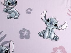 Jerry Fabrics Ružová napínacia plachta pre deti Disney Stitch