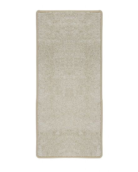 Vopi AKCIA: 608x90 cm Behúň na mieru Capri Lux cream - obšitý zo všetkých strán