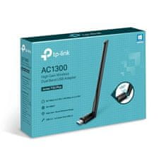 TP-LINK AC1300 TL-ARCHER T3U PLUS Dvojpásmový bezdrôtový USB adaptér, čierny KOM1111