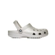 Crocs Dreváky strieborná 33 EU Classic Glitter Clog