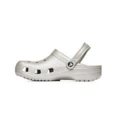 Crocs Dreváky strieborná 33 EU Classic Glitter Clog