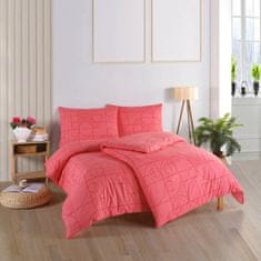 BedTex Bavlnené posteľné obliečky Geo Sunset Coral