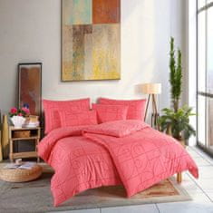 BedTex Bavlnené posteľné obliečky Geo Sunset Coral