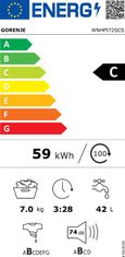 Gorenje Pračka s předním plněním WNHPI72SCS