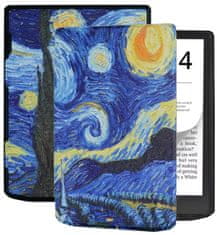 Durable Lock Puzdro Durable Lock DL4051, obal na Pocketbook 743G InkPad 4 a Pocketbook 743C InkPad Color (2/3) - motív Gogh, magnetické zatváranie, AutoSleep