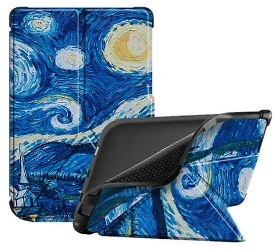 Durable Lock Origami Durable Lock ODL-103 púzdro pre Pocketbook 616 / 617 / 618 / 627 / 628 / 632 / 633 - motív Gogh, stojan, magnet