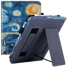 Fortress Fortress FT4015 Premium - puzdro so stojanom pre Amazon Kindle Paperwhite 5 (2021) - motív Gogh, magnet, AutoSleep