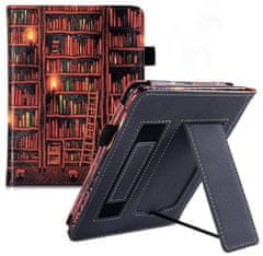 Fortress Fortress FT4021 Premium - púzdro so stojanom pre Amazon Kindle Paperwhite 5 (2021) - motív Bookcase, magnet, AutoSleep