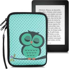 KW Púzdro KW Mobile Sleeping Owl - KW5033510 - Univerzálne púzdro pre čítačky 6" - tyrkysové