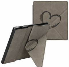 KW Puzdro KW Mobile - Origami Nubuk Brushed Heart - KW6006101 - pre Amazon Kindle Oasis 2/3 - šedé