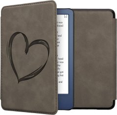 KW Puzdro KW Mobile - Brushed Heart - KW5999001 - pre Amazon Kindle 2022 - šedé