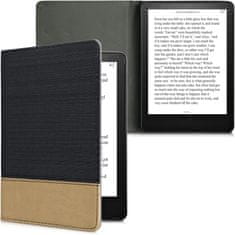 KW Púzdro KW Mobile - Leather And Canvas - KW5715701 - pre Amazon Kindle Paperwhite 5 (2021) - hnedé, čierne