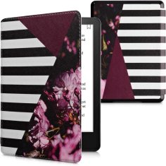 KW Puzdro KW Mobile - Flowers & Stripes - KW5625662 - pre Amazon Kindle Paperwhite 5 (2021) - viacfarebné