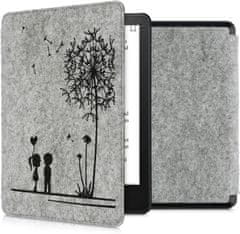 KW Puzdro KW Mobile Felt Dandelion Love - KW5626001 - pre Amazon Kindle Paperwhite 5 (2021) - svetlo šedé