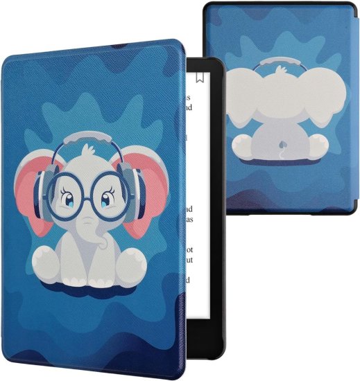 KW Puzdro KW Mobile - Cute Elephant - KW6103303 - pre Amazon Kindle Paperwhite 5 (2021) - viacfarebné