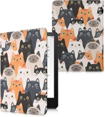 KW Puzdro KW Mobile - Cats - KW5781027 - pre Amazon Kindle Paperwhite 5 (2021) - viacfarebné, vrecko na ruku