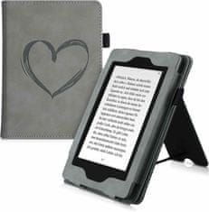 KW Puzdro KW Mobile - Brushed Heart - KW5022203 - pre Amazon Kindle Paperwhite 4 (2018) - šedé