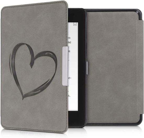 KW Mobile Puzdro KW Mobile - Brushed Heart - KW4897505 - pre Amazon Kindle Paperwhite 4 (2018) - šedé