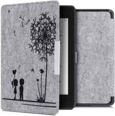 KW Puzdro KW Mobile Felt Dandelion Love - KW4848903 - pre Amazon Kindle Paperwhite 4 (2018) - šedé