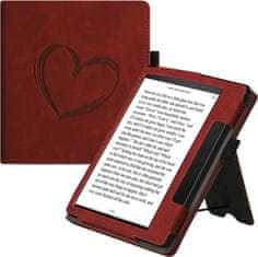 KW Mobile Puzdro KW Mobile - Nubuck Brushed Heart - KW5939301 - pre Amazon Kindle Oasis 2/3 - Dark Red