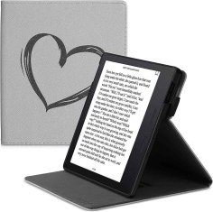 KW Puzdro KW Mobile - Brushed Heart - KW4941806 - pre Amazon Kindle Oasis 2/3 - šedé