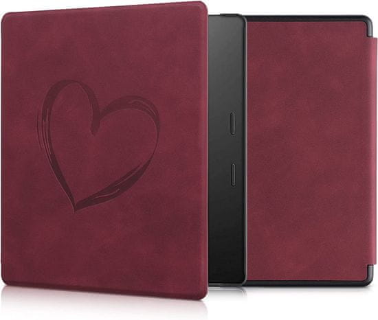 KW Mobile Puzdro KW Mobile - Brushed Heart - KW5697205 - pre Amazon Kindle Oasis 2/3 - červené